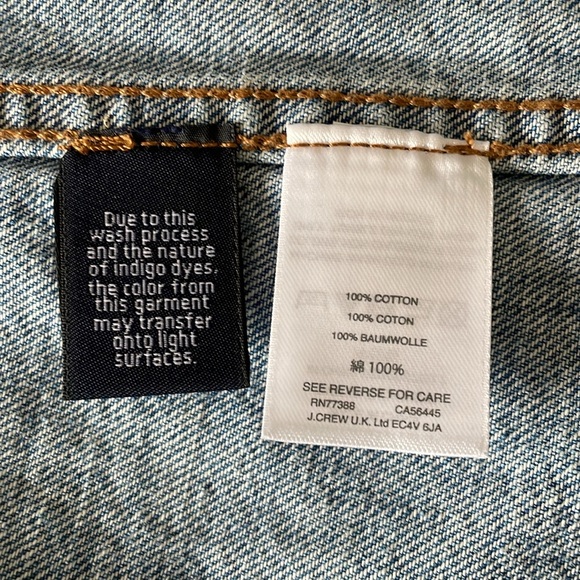 J. Crew, ladies 3/4 length denim jacket.  Excellent condition. - Picture 3 of 4